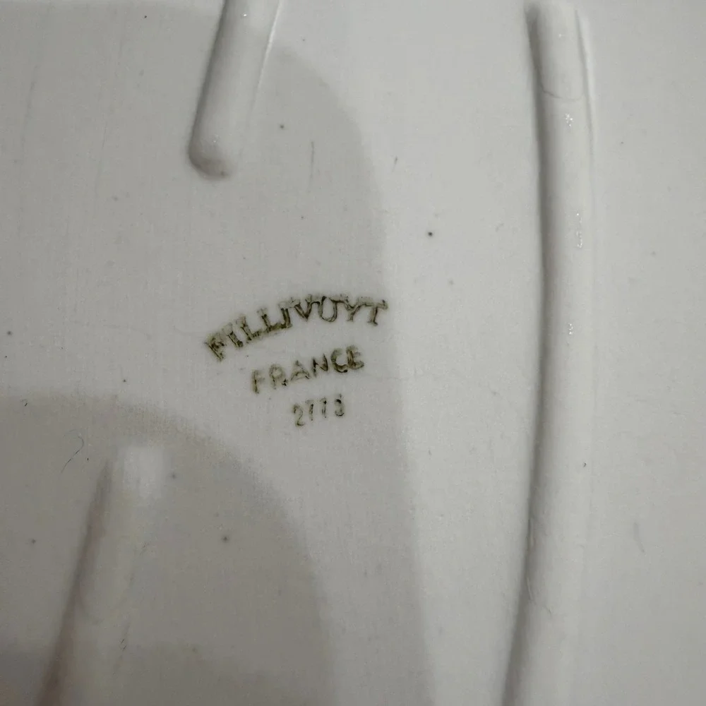 Pillivuyt France Vintage Oval Baker Set 10oz 16oz White Porcelain Oven to Table - Picture 11 of 11